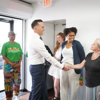 Congressman Menendez meeting with constituents